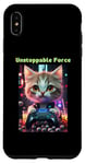 Coque pour iPhone XS Max Force inarrêtable : jeu de bébé chat avec boisson boba