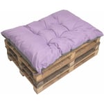 Setgarden - Coussin pour palettes 120 x 60 cm, coussins canapé, coussin de jardin, coussin de sol/ coussin palette in-extérieur Violet clair