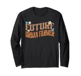 Melanated Afro Future Urban Farmer Long Sleeve T-Shirt