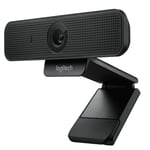 Logitech C925e Business Grade Full HD 1080P Webcam, Integrated Privacy shade, Autofocus, 2 omni-directional Mics Certified for Microsoft Teams, Compatible With Other UC Applications