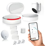 Somfy - 1875316 - Home Alarm Advanced - Pack sécurité vidéo extérieure - Alarme Maison sans Fil Connecté Wifi - Module gsm - Caméra de surveillance