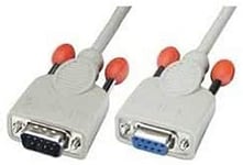 LINDY 31523 - Câble Rallonge RS232 - Sub-D 9 Mâle à Sub-D 9 Femelle - 1:1 - 20m