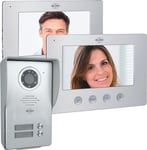 ELRO DV4000-2 Interphone vidéo pour Porte - 2 Appartements - Caméra Full HD 1080P avec Vision Nocturne - câble 4 Fils - 16 sonneries