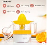 Electric Citrus Squeezer Juicer Machine Juice Press Lemon Extractor 25w