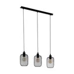 Hanging Ceiling Pendant Light Black Mesh 3x 60W E27 Kitchen Island Lamp