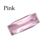 Pencil Case Leather Bag Storage Pouch Pink