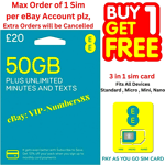 2X EE Sim Card Pay As You Go Mobile Phone Data Pack Unlimited Call. wifi router