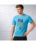 Reebok Mens Essentials Short Sleeve Tee - Wild Blue - XL