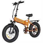 KOOLUX BK10S Elcykel 250W 25km/h 20"*4.0 Fatbike 48V/13Ah hopfällbar cykel