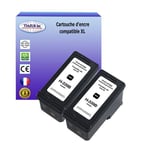 Lot de 2 Cartouches compatibles type T3AZUR pour imprimante HP DeskJet 5740, 5740xi (339) Noire 25ml