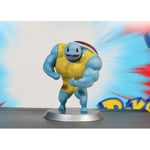 MakeIT Ultra Trained /muscular Squirtle, Polemon, Go, Game, Poke Multifärg L
