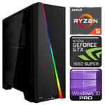 INTOP Ryzen 5 5600X 16GB 240SSD M.2 NVME+2TB GTX1660 SUPER 6GB W10P Black