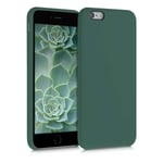 kwmobile TPU Silicone Case Compatible with Apple iPhone 6 Plus / 6S Plus - Case Slim Phone Cover with Soft Finish - Forest Green