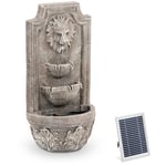 hillvert Solar Garden Fountain - Lion Head Cascade 3 Levels LED-belysning
