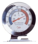 Dial Fridge Freezer Thermometer Kitchen Appliance Stands Hangs Stainless Steel