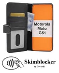 Skimblocker Plånboksfodral Motorola Moto G51 (Svart)