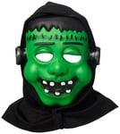 Cloudberry Castle Kostyme Maske med Hette Frankenstein Barn Grønn