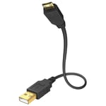 USB-kabel (A-B micro) - In-akustik Premium 2.0m USB A - USB B Micro
