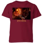 Lord Of The Rings You Shall Not Pass Kids' T-Shirt - Burgundy - 5-6 Years