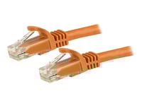 Startech.Com Cat6-Patchkabel Med Hakfria Rj45-Kontakter – 1 M, Orange - Patch-Kabel - Rj-45 (Hane) Till Rj-45 (Hane) - 1 M - Utp - Cat 6 - Hakfri - Orange