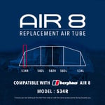 Eurohike Air 8 Tent Replacement Air Tube - 534R, For Inflatable Berghaus Tents