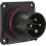 CEE Infällt vägguttag NEO 16A 4P rak 86x86 m/fjäderklämma