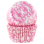 Cacas muffinsform brokade rosa 50 std