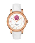 Tissot Heart Flower WoMens White Watch T0502073701705 Leather (archived) - One Size