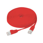 Cordon RJ45 plat CAT 6 U/FTP SNG rouge - 2 m