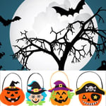 Halloween Non Woven Fabrics Kid Child Pumpkin Ghost Candy Bag Pa Big-toothed