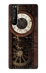 Steampunk Clock Gears Case Cover For Sony Xperia 1 III