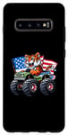 Galaxy S10+ Patriotic Tiger 4th July Monster Truck American Case