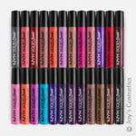 24 NYX Liquid Suede Cream Lipstick - Matte Finish "Full Set" Joy's cosmetics