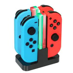 Remycoo 4 En 1 Chargeur Nintendo Switch Manettes Joy-Con Charging Dock Avec Indicateur Led Fkt12