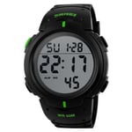 Digital herrklocka vattentät LED-bakgrundsbelysning Armbandsur