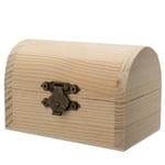 PASDD Wooden Jewellery Box, Lockable Storage Case Vintage Jewelry Storage Box for Girls and Women's Gift 9x5.5x6cm