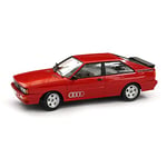 Audi A5-5893 Modèle de Voiture Quattro Année modèle 1980 Échelle 1:18 Modèle Miniature Rouge