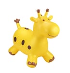Happy Hopperz Inflatable Bouncy Animal with Grippable Ears/Horns, Easy to Clean Space Hopper for Indoor and Outdoor Play, Bouncing Toy, Pump Included, 12 Months-5 Years, Gold Giraffe