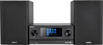 KENWOOD M-9000S-B Micro Système Hi-FI avec CD, Dab +, Radio Internet, Spotify, FM, Bluetooth, USB et Grand écran Couleur TFT