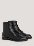 Tommy Hilfiger Lace Boots, Black