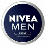 2 x Nivea Men Creme for Face - Body - Hands - FULL SIZE TINS - 150ml EACH