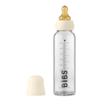 BIBS Nappflaska Baby Glas Latex 225ml Ivory