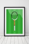 ESS Tennis Ess tennis orginalillustration racket