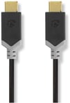 Nedis USB-C til USB-C kabel 4K - 2 meter