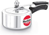 Hawkins Classic New Improved  Mirror Polished Aluminium Pressure Cooker  Silver