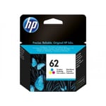 Genuine HP 62 CMY Ink Cartridge for Envy 5640, 7640, OfficeJet 5740, C2P06AE