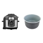 Ninja Foodi MAX Multi-Cooker [OP500UK], 9-in-1, 7.5L, Electric Pressure Cooker and Air Fryer & Official Nano-Ceramic Inner Pot for Foodi [4013J300UK] Compatible with Ninja Foodi OP300UK, Black