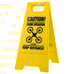 Caruba Drone Warning Sign