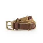 Asquith Faux Leather & Braid Belt - Cherry Red / One Size