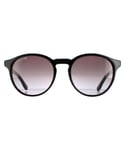 Lacoste Round Mens Black Grey Sunglasses - One Size